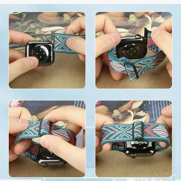 NWT Compatible with Apple Watch Bands 38mm 40mm 41mm 42mm 44mm 45mm,Adjustable - Picture 6 of 7